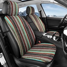 Boho Baja Fluffy Plush Cute Front Car Seat Cover Fuzzy Faux Rabbit Hippie Fur