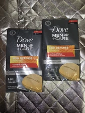 Dove Men+Care 3-in-1 Bar Soap, Skin Defense, 3.75 oz Each Bar, Total 6 Bar Soap
