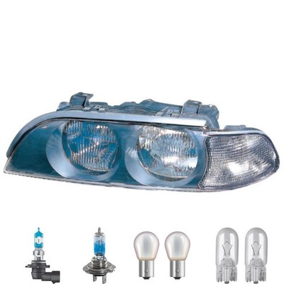 Scheinwerfer rechts inkl. Premium Lampen für BMW 5er E39 mit LWR Motor Blinker