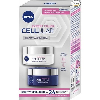 NIVEA 2er Pack - Expert Filler Cellular Set Füllung Tages- und Nachtcreme