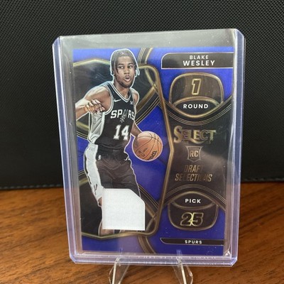 2022-23 Panini Select Blue Prizm /75 Blake Wesley Patch #DSM-BW Rookie RC