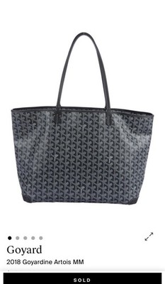 Goyard Artois MM 2018 Zipper Tote Bag Canvas Leather | eBay
