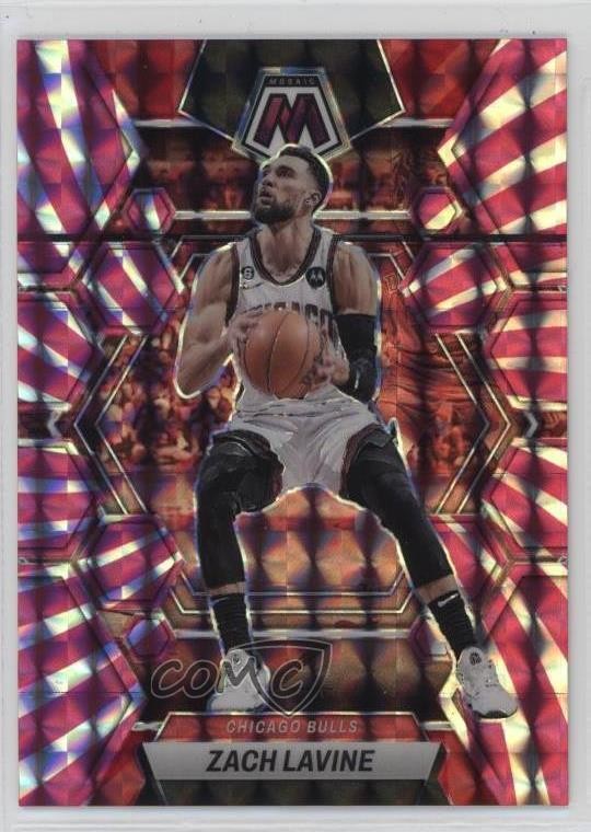 2022-23 Panini Mosaic FOTL Pink Swirl Prizm 20/20 Zach LaVine #20 14mf
