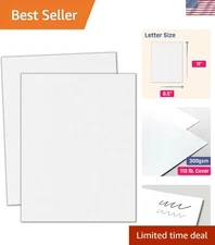 20 Sheets, Heavy White Cardstock - 8.5" x 11", 110 lb 300 gsm