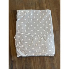 Pottery Barn Teen Grey with White Polka Dot XL Twin Flat Sheet