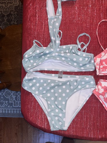 Girls BATHING SUIT BIKINI LOT OF 13 Suits Size 10-12 XS - Picture 4 of 24