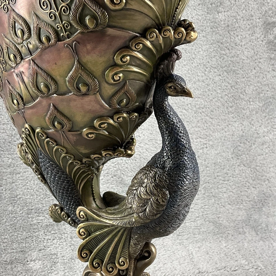 Jarrón de bronce fundido en frío Veronese Design Art Nouveau 2009 Art Nouveau Foto 3 de 4