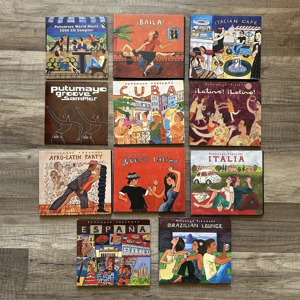 CD DJ Set Putumayo Present 11 CDs in sehr gutem Zustand südamer. afrik. europ.