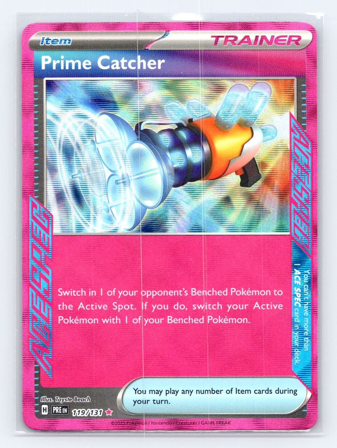 Prime Catcher ACE SPEC Rare SV: Prismatic Evolutions 119/131 NM