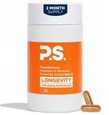 PS Longevity Supplement – Anti-Aging Multivitamin for Men & Women – Premium Meth
