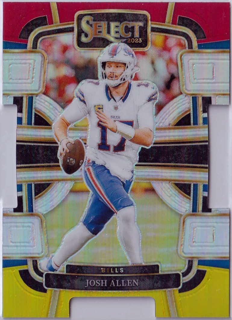 Josh Allen 2023 Select #13 Red Yellow Bills