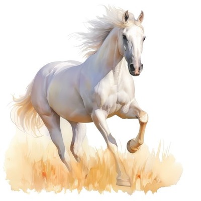 4x Sticker Horse Watercolour Car Sticker 9x9cm Watercolour Pony Riding Set
