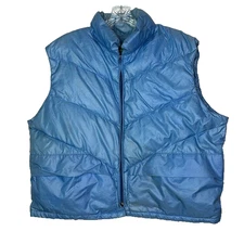 The Company Store Blue Goose Down Duck Vest Size XL