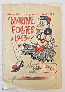 MARINE FOLLIES OF 1943 - ALFRED HALL - PROGRAM