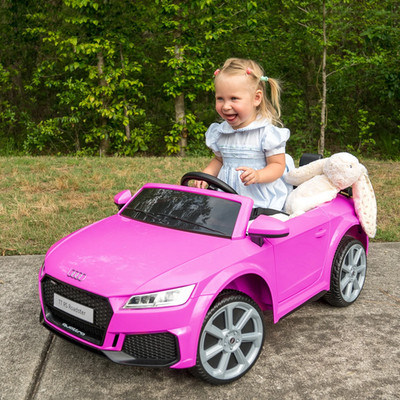 Hikiddo Audi TT RS Electric Ride on Car for Kids, Hot Pink