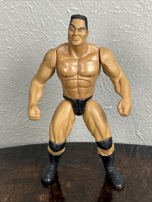 #ad 1999 WWE WWF JAKKS PACIFIC 2 TUFF SEEIES 3 THE ROCK ACTION FIGURE $9.95