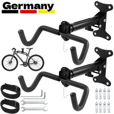 2 Set Fahrrad Wandhalterung Klappbar Fahrradhalter Fahrradaufhängung Einstellbar