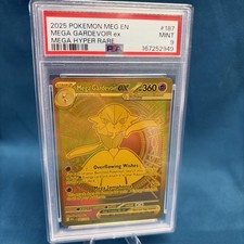 Pokemon 2025 Mega Gardevoir ex 187/132 Gold Hyper Rare Mega Evolution PSA 9 on eBay