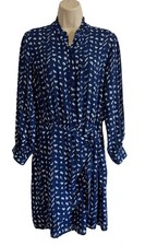 AQUA Long Sleeve Button-Front Dress – Women’s Size Large