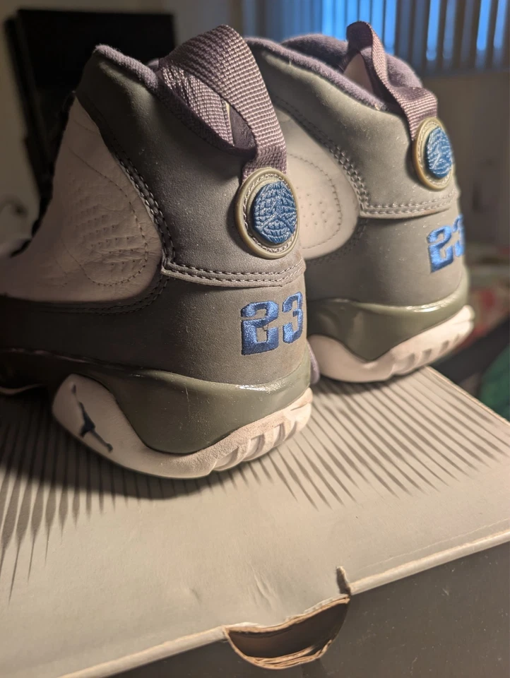 Nike Air Jordan IX 9 ретро французский синий 2002 кремень классный серый 302370-141 размер 9,5 - Изображение 4 из 4