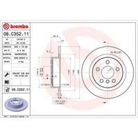 Brembo 2X Bremsscheibe Hinten Ø280 Mm Voll FüR BMW I3 I01 S Electric 2 Active