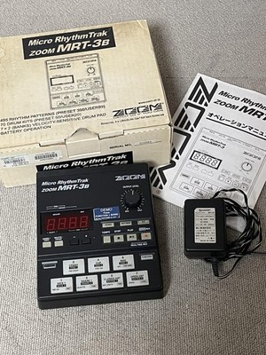 ZOOM MRT-3B Micro RhythmTrak Drum Machine Rhythm Sequencer w/Box Manual Adapter