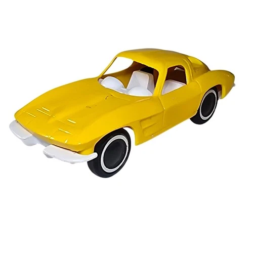 Vintage 1960s Tonka Yellow Corvette Split Window Car For Mini-Tonka Car Carrier