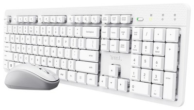 Trust Ody II Heimbüro Tastatur RF Wireless  Weiß
