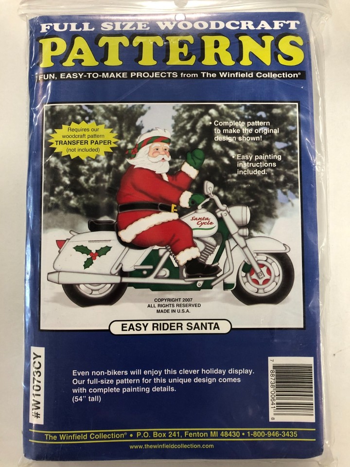 Full Size Woodcraft Patterns Santas | eBay