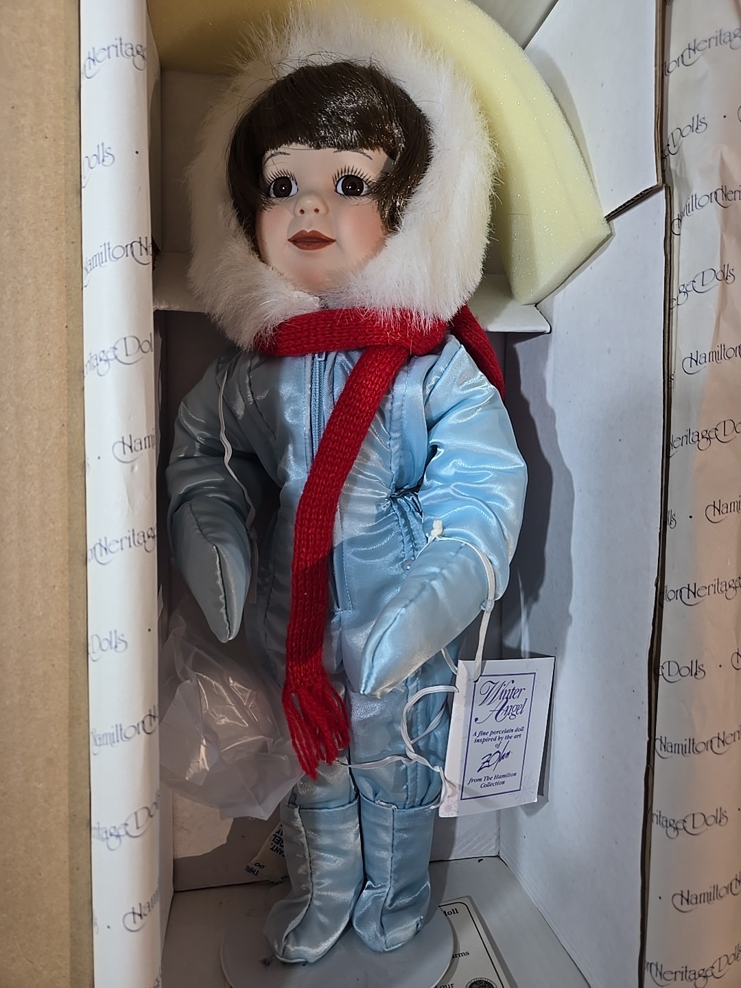 Hamilton Zolan Collection-girl In Snowsuit-open Box