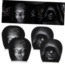 4Pack Scary Headrest Covers for Cars,Ghost Face Headrest Covers Normal A
