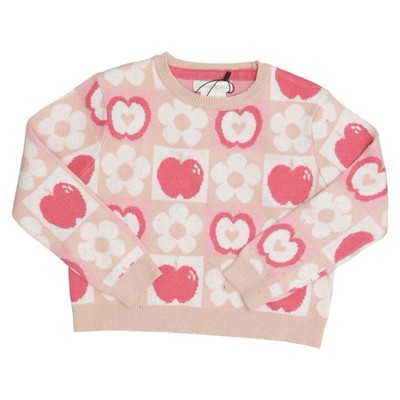 Cynthia Rowley, Strickpullover, Größe: 92, Beige/Rot/Mehrfarbig #vNr