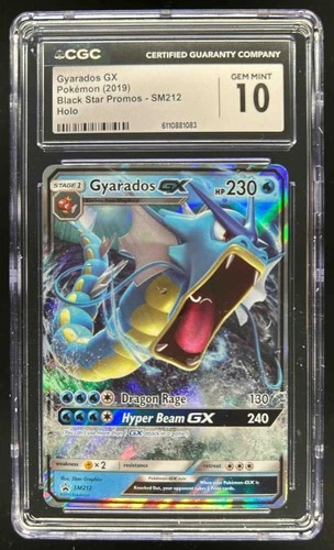 2016-19 Pokemon SM Black Star Promos Gyarados #SM212 CGC 10