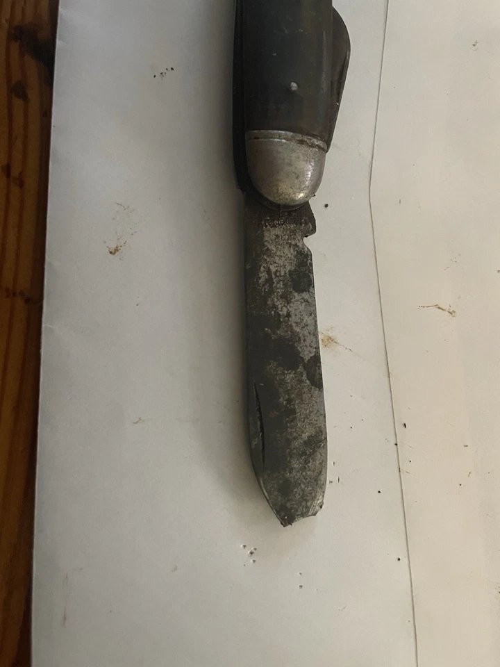 Navaja de campamento de bolsillo plegable Imperial Diamond Edge 857DE de colección años 60, 3,75" Foto 3 de 4