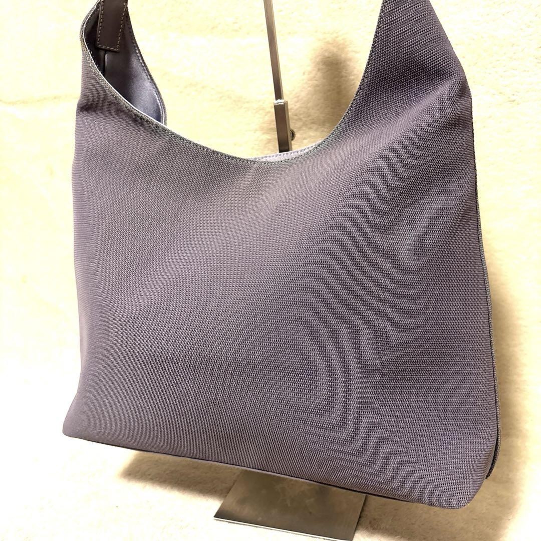 Gucci Purple Canvas Enamel One Shoulder Bag Italy Made, Used