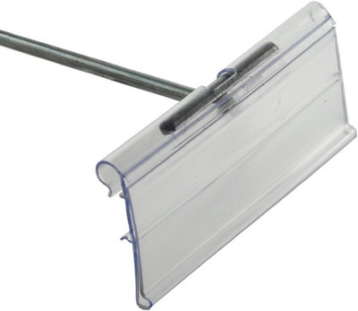 Azar 700841 1.25'' X 3'' Flip Scan Label Holder, 50 Pack