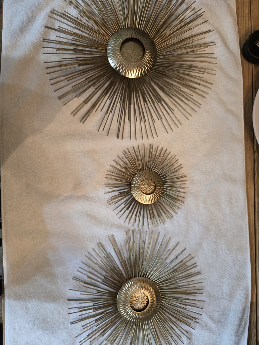 Mid-Century Modern Curtis Jere Style Atomic Starburst Wall Art