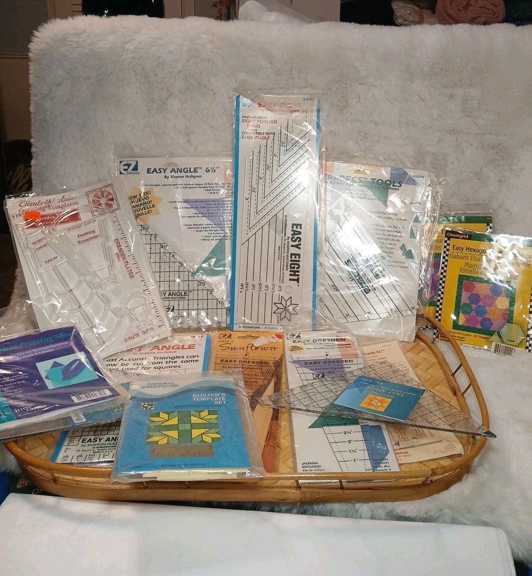 Quilting Rulers And Quilting Templates Lot Of 16 Pieces New