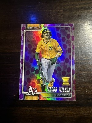 2026 Topps Series 1 Jacob Wilson Rookie Cup Purple Easter Egg Holiday A s C2226