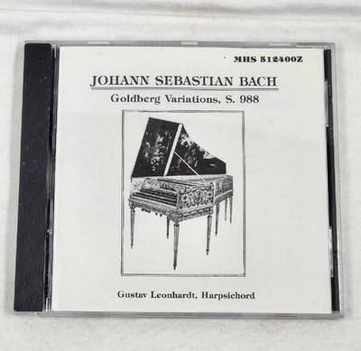 MHS 512400Z J.S. Bach Goldberg Variations, S. 988 Gustav Leonhardt CD