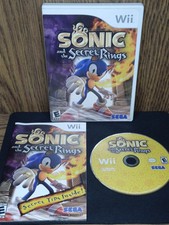 Sonic and the Secret Rings Nintendo Wii CIB Authentic Rare Shadow Complete Tails