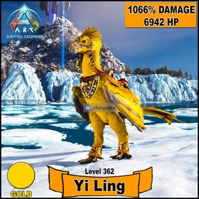 Ark Survival Ascended PC/PS5/XBOX PVE💎 TOP STATS YI LING Level 362 Solid Color