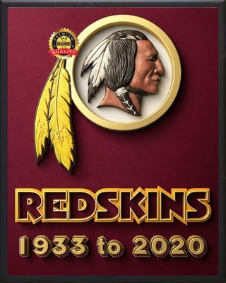 Washington Redskins – 1933 to 2020 – Premium Aluminum Metal Sign