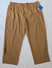 New Columbia Women's Omni-Shade Nylon Active Fit Jogger Tan Size XXL 60