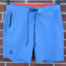 Stio Men's 30x7 CFS Board Short Blue Swim Hike Stretch Quick Dry UPF New no Tags