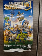 1 Unopened pack of Clash Royale trading cards 2018 Topps
