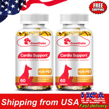 Cardiao and Heart Health Support for Dogs  Cats - Pack of Two
