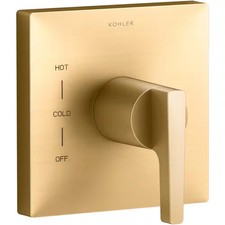Kohler Honesty 1-Handle Valve Trim Kit Vibrant Brushed Moderne Brass TS99761