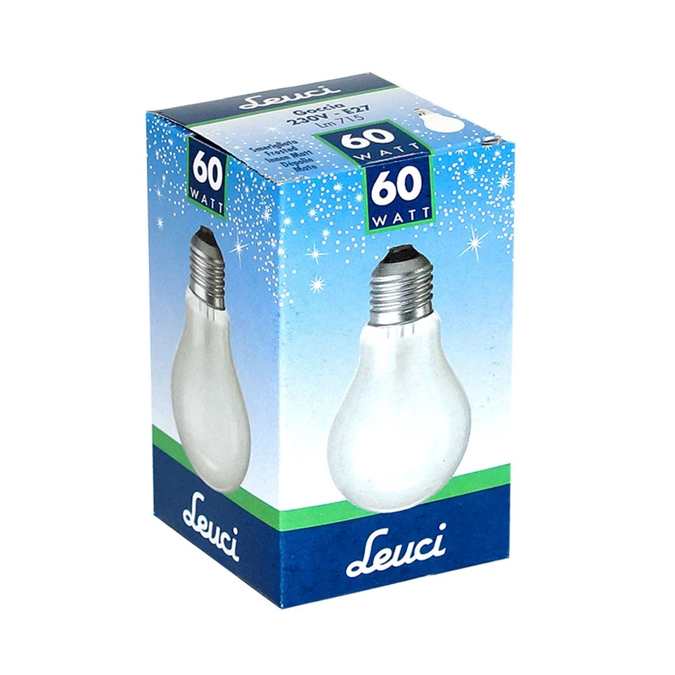 10 x Leuci Glühbirne 60W E27 MATT Glühlampe 60 Watt Glühbirnen warmweiß dimmbar - Bild 2 von 3