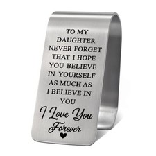 to My Daughter Never Foget That I Hope You Believe in Yourself Visor Siliver